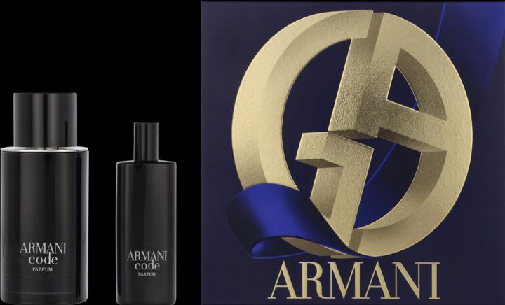 Actual product image Giorgio Armani Code Homme Le Parfum Set Eau de Parfum 75ml + Eau de Parfum 15ml (Eau de parfum, 1434.51 ml)