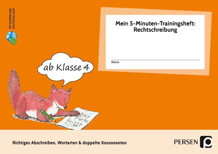 Actual product image Mein 5-Min-Trainingsheft: Rechtschreibung 1, Kl. 4 (German, Karin Hohmann, 2021)