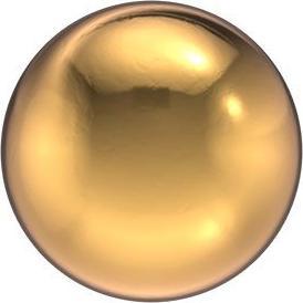 Actual product image Studex Sensitive ear studs ball gold 4 mm (Stainless steel)
