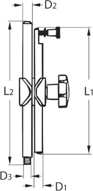 Actual product image Noga Magnetic measuring stand with fine adjustment on the rod, type: N2