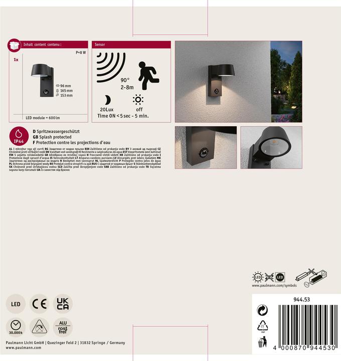 Actual product image Paulmann Capea (600 lm, IP44)