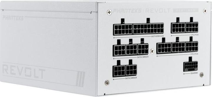 Produktbild Phanteks Revolt 1000W Platinum, ATX 3.0, PCIe 5.0, vollmodular - 1000 Watt, weiss (1000 W)