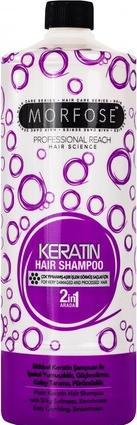 Produktbild Morfose Morphhose - Professional Reach Hair Shampoo 2In1 Keratin Keratin Shampoo To Restore Damaged Hair (1000 ml, Flüssiges Shampoo)