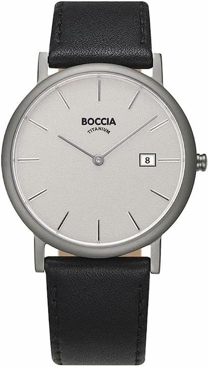 Boccia 3637-01 Herrenuhr Titanium 37mm 5ATM (Analoguhr, 37 mm)