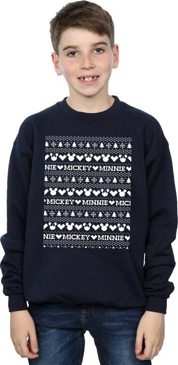 Immagine prodotto Disney Mickey And Minnie Christmas Fair Isle Felpa Ragazzi (140, 146)