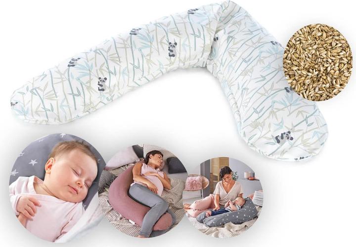 Actual product image Theraline Nursing Pillow "The Original" with Spelt Filling incl. Cover 190 cm (38 cm)