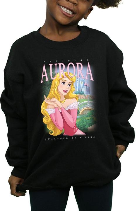Produktbild Disney Interactive Studios Mädchen Aurora Montage Sweatshirt aus Baumwolle (116)