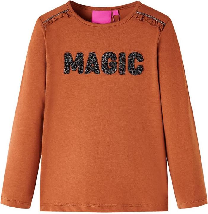 Produktbild VidaXL Kinder-Langarmshirt Cognac 104,Material: 95 % Baumwolle. 5 (104)