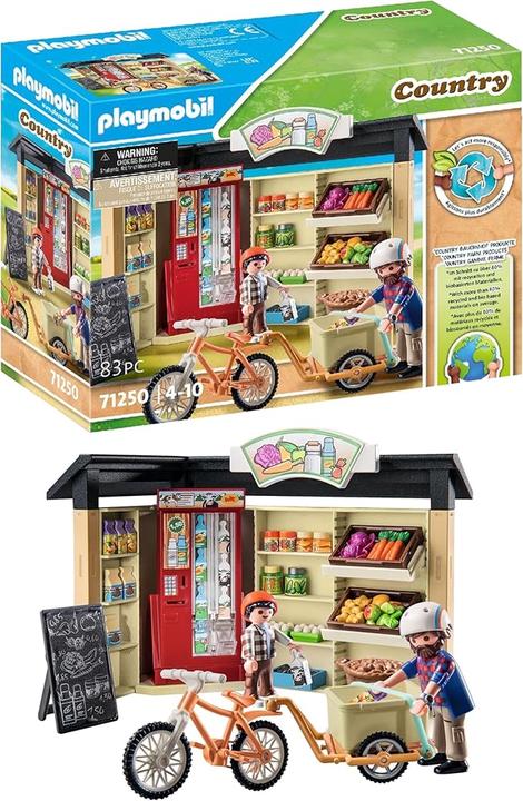 Image du produit Playmobil 71250 Magasin de ferme ouvert 24 heures sur 24 (71250, Playmobil Country)