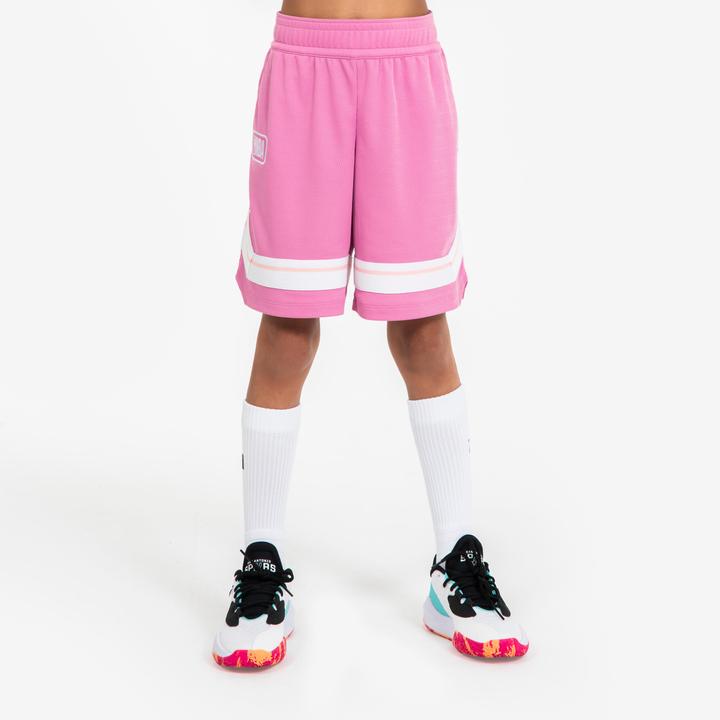 Tarmak Kinder Basketball Shorts NBA - SH900 rosa