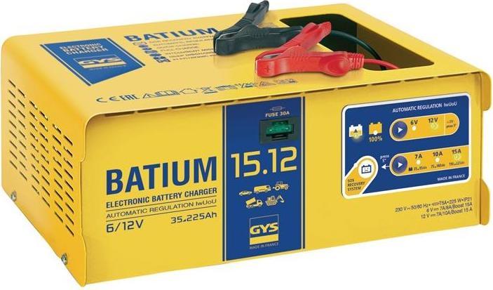 Image du produit GYS Chargeur de batterie BATIUM 15-12 6 / 12 V effectif : 11 / arithmétique : 7-10-15 A (12V, 6V, 15 A)