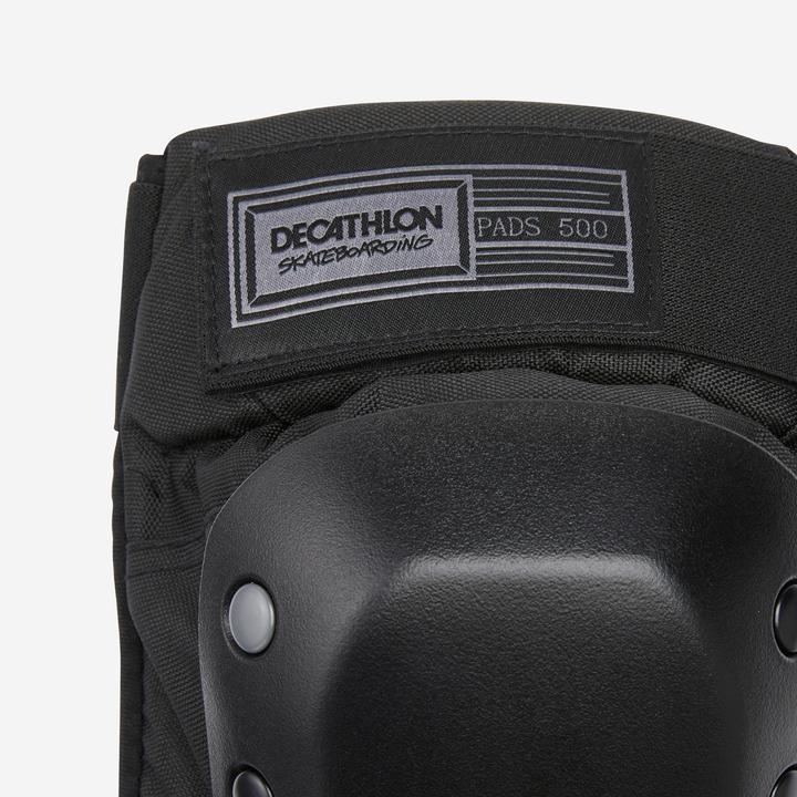 Immagine prodotto Decathlon Set Di 3 Protezioni Per Skateboard Per Bambini Pad500 - Nero (XS, Ginocchiera, Esemplare unico)
