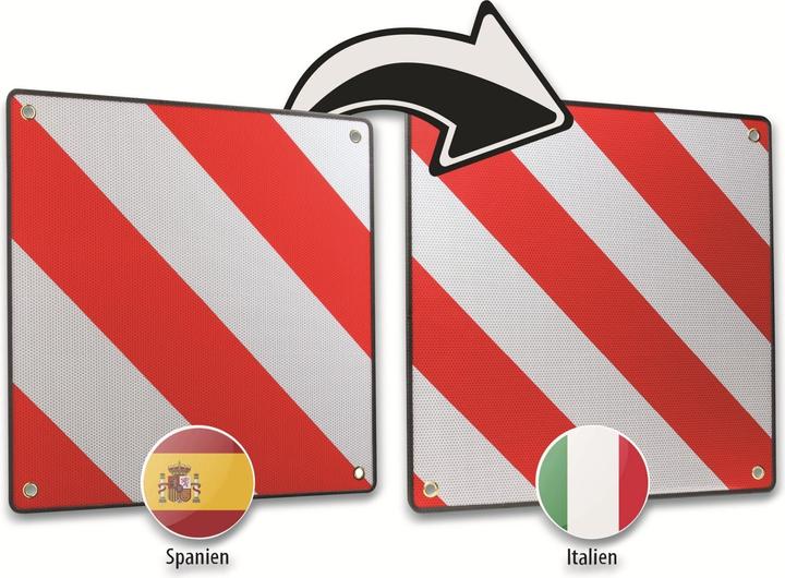 Produktbild Calima CAMPING EQUIPMENT Warntafel 46044, 2in1, Spanien und Italien