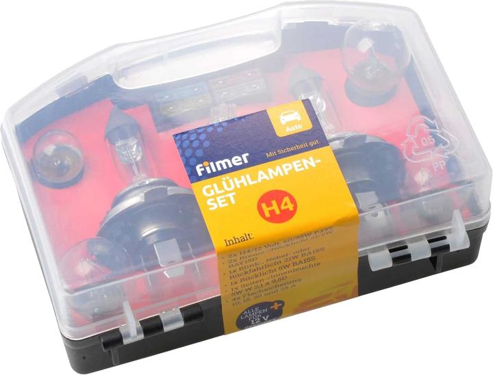 Produktbild Filmer Glühlampen-Ersatzkasten H4/12V Luxus 11-teilig