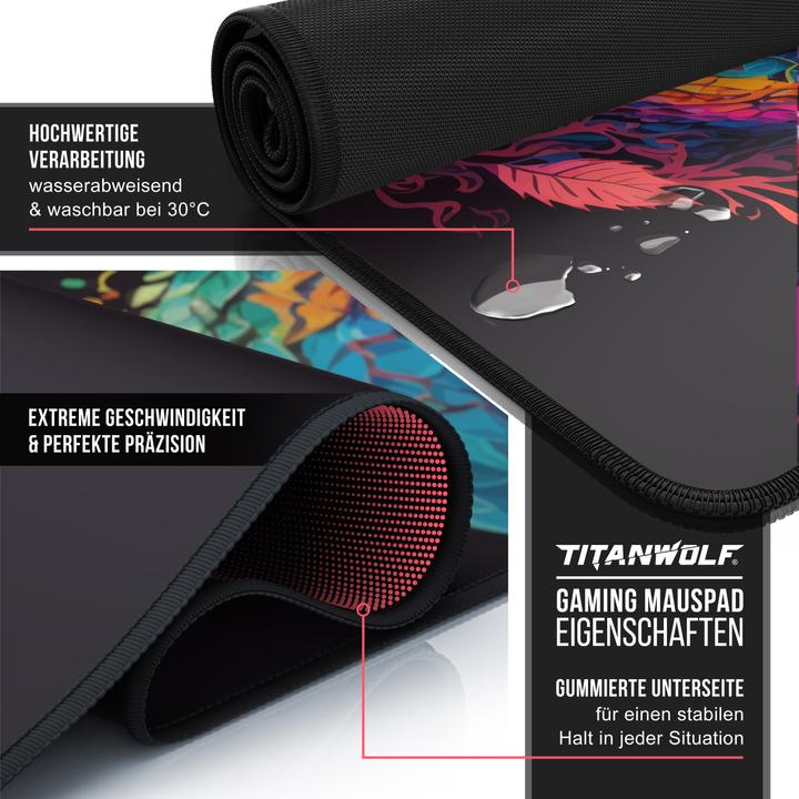 Actual product image Titanwolf Gaming Mauspad (XXL)