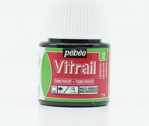 Productafbeelding Pebeo Vitrail Transparante Kleuren (Crimson, 45 ml)