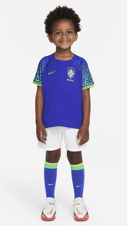 Produktbild Nike Brasilien Auswärts Trikotsatz für Kleinkinder WM (M)