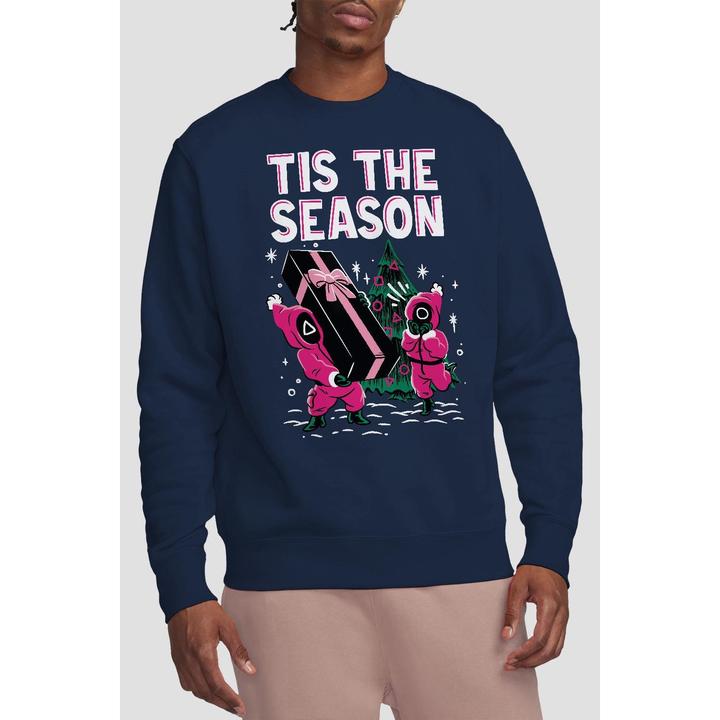 Actual product image Squid Game Unisex Adult Tis The Season Sweatshirt (L)