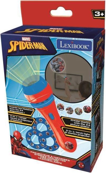 Immagine prodotto Lexibook Proiettore di storie di Spider-Man e torcia (Multilingue)