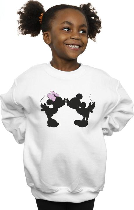 Immagine prodotto Disney Mickey Minnie Kiss Silhouette Felpa Ragazze (116)