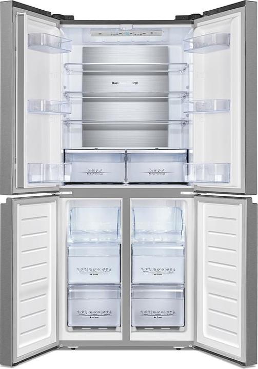 Image du produit Hisense RQ563N4SI2 Side-by-Side Réfrigérateur Pose libre F Acier inoxydable (454 l)