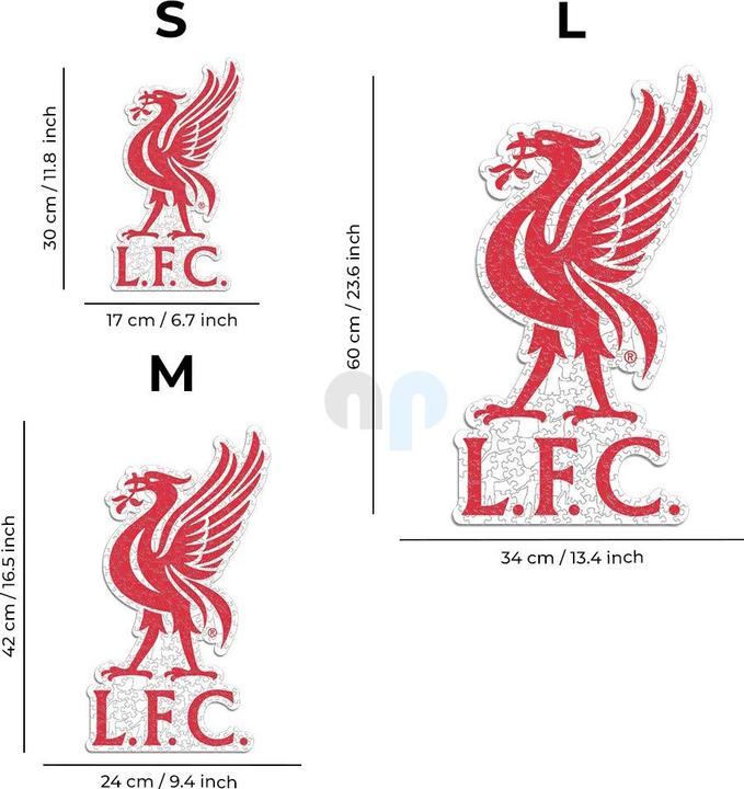 Immagine prodotto Iconic Liverpool FC - Logo Liver Bird - Puzzle in Legno Taglia S (150 Pezzi) (150 pezzi)