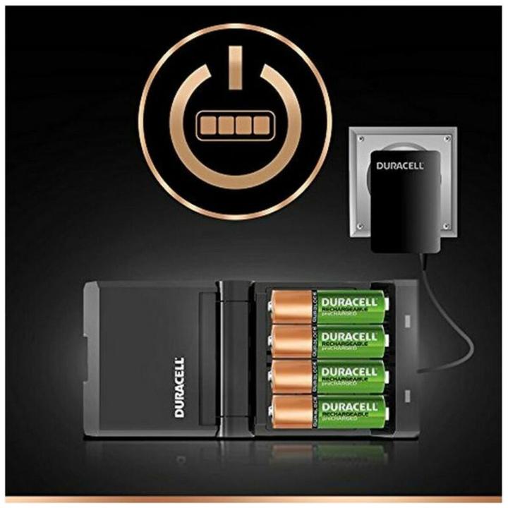 Actual product image Duracell Charger for CEF27 + batteries, 4 pcs. (4 pcs., AA, AAA, 1300 mAh, Rechargeable battery)
