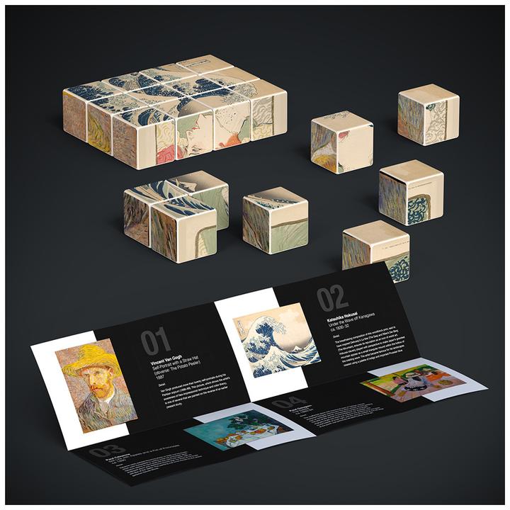 Produktbild Geomag Μαγνητικό Παιχνίδι Κατασκευών Cube Art Msterpieces Selection 12τμχ* PF.331.003.00