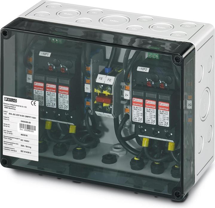 Actual product image Phoenix Contact Phoenix SOL-SC-2ST-0-DC-2MPP 2404295 Generator junction box PV 2x2 string