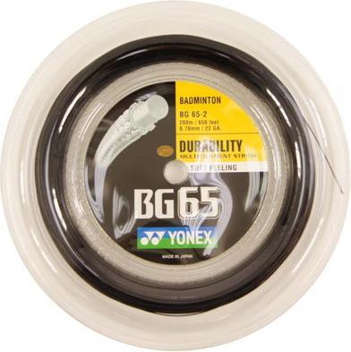 Actual product image Yonex BG-65 / 200m roll, black, 0.70mm