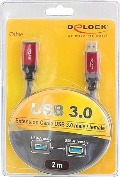 Actual product image Delock USB-A-USB-A extension cable (5 m, USB 3.0)