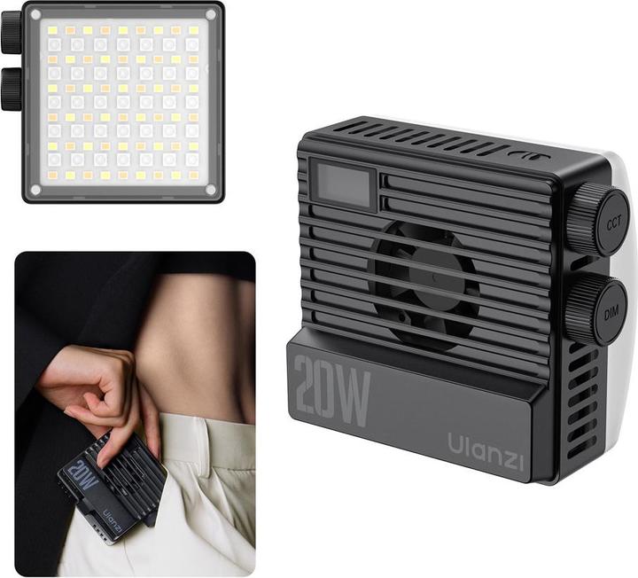 Image du produit Ulanzi LE20 20W RGB Pocket Light Black