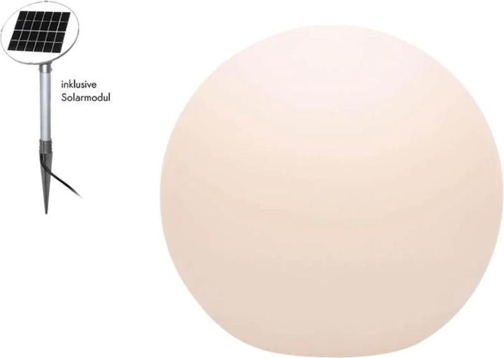 Productafbeelding 8 seasons design SOLAR Lichtgevende Bol Decoratie Lamp 50 cm, Wit (410 lm, IP44)