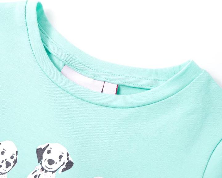 Actual product image VidaXL Children's T-shirt Light mint green 92,Material: 95 % cotton (92)