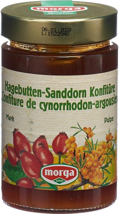 Produktbild Morga Konfitüre Sanddorn Hagebuttenmark (350 g)