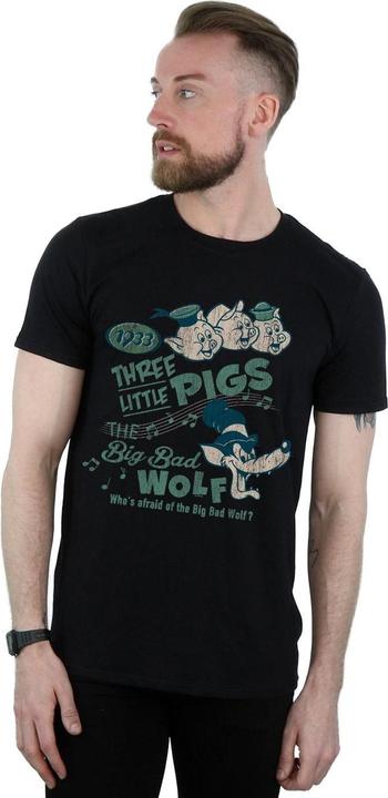 Immagine prodotto Disney Three Little Pigs Who's Afraid Of The Big Bad Wolf Maglietta Uomo (3XL)
