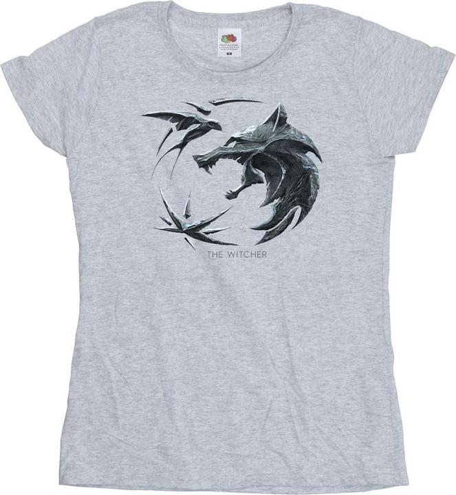 Produktbild Netflix The Witcher Wolf Logo TShirt (L)