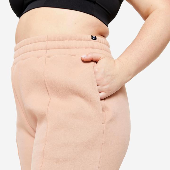 Produktbild Domyos Jogginghose Damen Baumwolle - beige (W35)