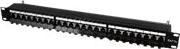 Produktbild EFB Elektronik Geh 48,30cm (19") Patchfeld 24port CAT.6A 1HE schwarz (RAL-9005)