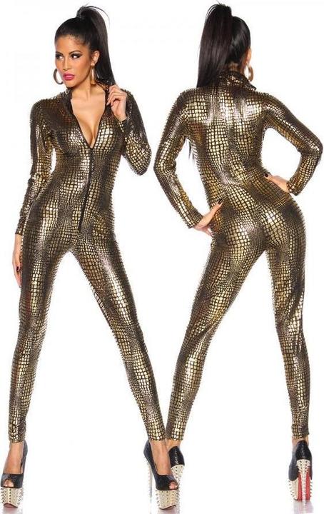 Actual product image Saresia Wetlook jumpsuit with cut-outs (XL)