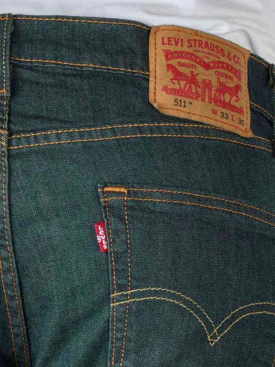 Actual product image Levis 511 Jeans rinsed playa (W34/L32)