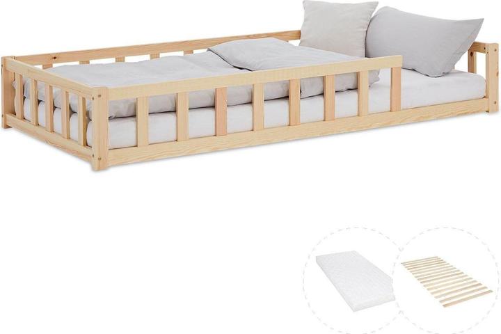 Produktbild Juskys Kinderbett mit Matratze & Lattenrost (90 x 200 cm)