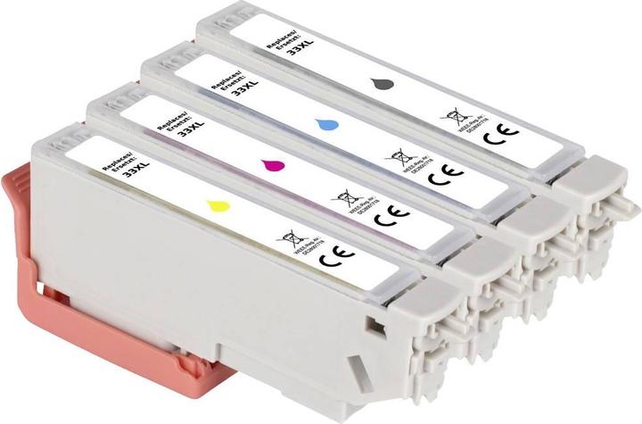 Produktbild Renkforce Tinte Kombi-Pack ersetzt Epson 33XL (C13T335740) Kompatibel Schwarz (BK)