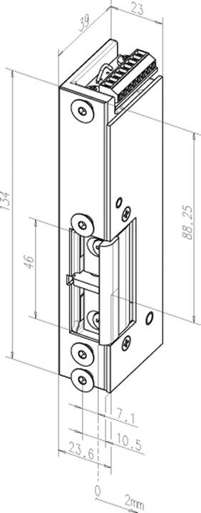 Immagine prodotto effeff Incontro per porta di fuga 331 URF FaFix (Interno)