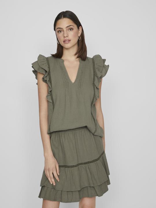 Actual product image Vila Ruched top with short sleeves (36)