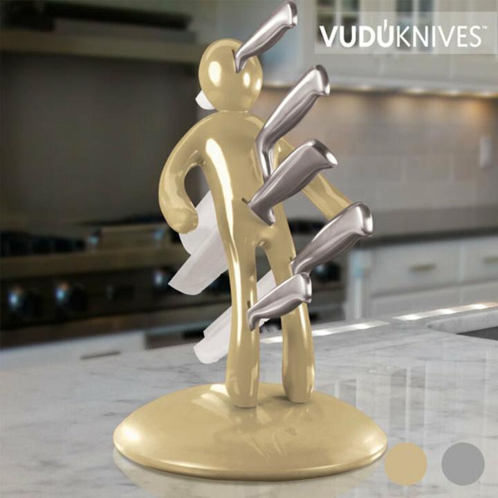 Actual product image InnovaGoods Vudú Knives Supreme Messerblock und Messerset (5 Teile)