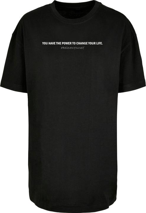 Produktbild Merchcode Ladies WD - Believe In Yourself Oversized Boyfriend Tee - 118359 (L)