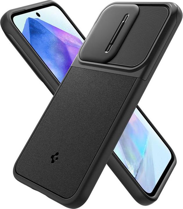 Produktbild Spigen Optik Armor Hülle für Samsung Galaxy A55 5G - Schwarz (Samsung Galaxy A55)