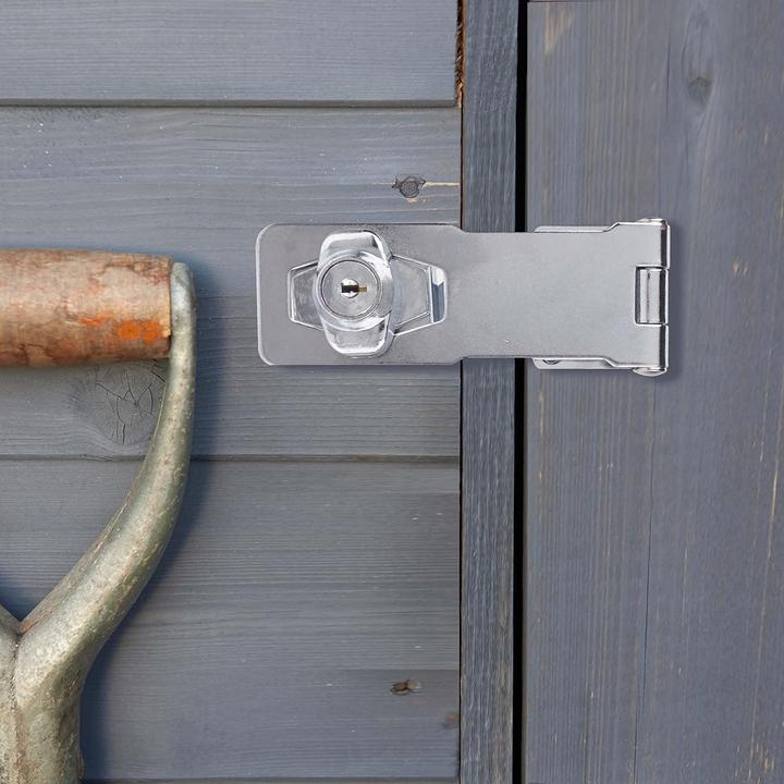 Actual product image Yale Y116B/115/BC hasp with integrated lock 41.4 mm key lock (1 pcs.)
