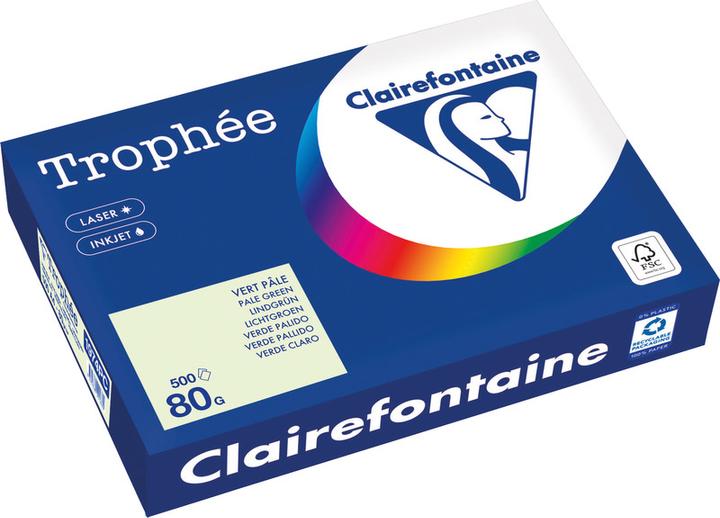 Produktbild Clairefontaine Universalpapier Trophée farbig (80 g/m², 500 x, A4)